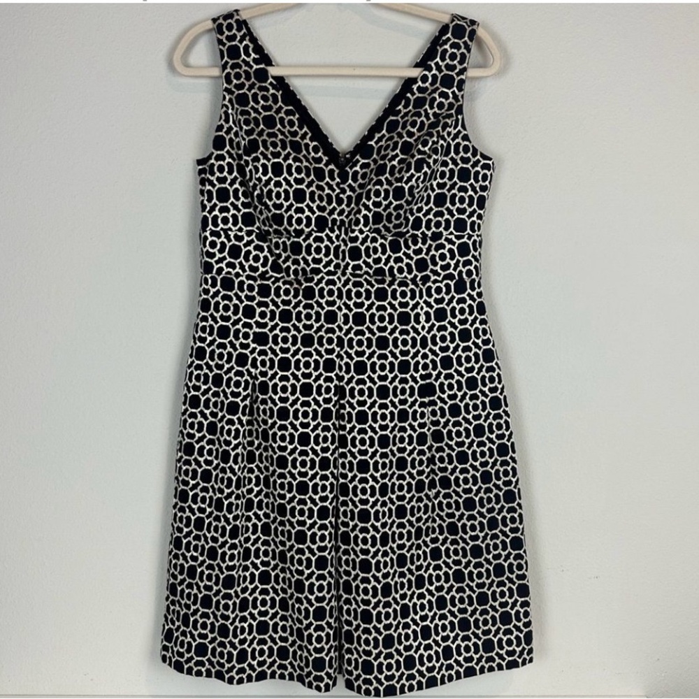 Lauren Ralph Lauren Black Gold Jacquard Party Dress 14P